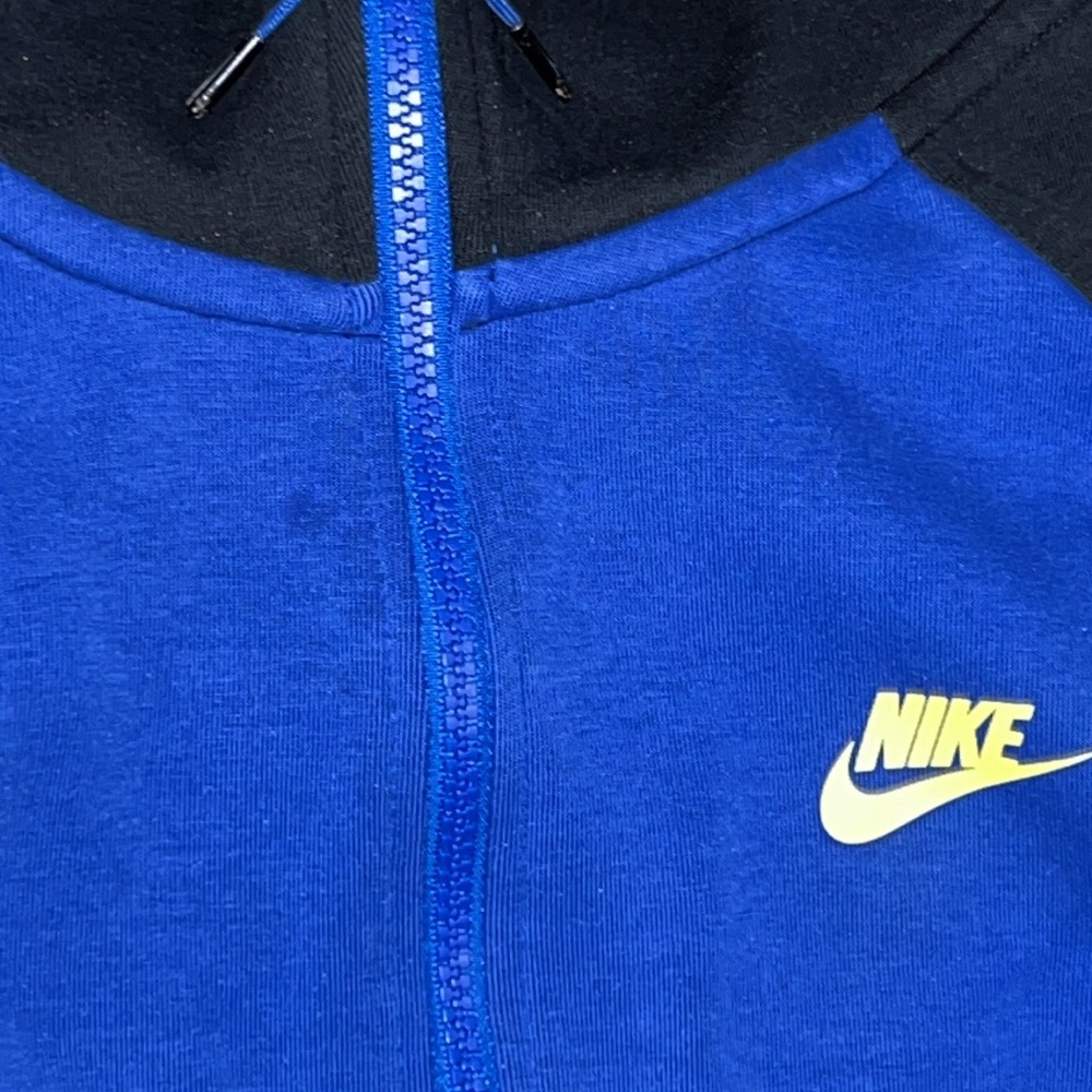GUC Nike Tech Fleece Blue Zip-Up Hoodie - Picture 4 of 7